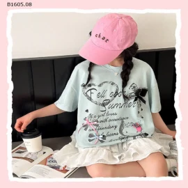 ÁO THUN CỘC TAY HELLO KITTY MIX CV CHO BG-sỉ Áo : 151k            Cv : 163k 