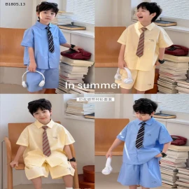 SET BỘ SƠ MI NHÀ AOA CHO BÉ TRAI-Sỉ 259k