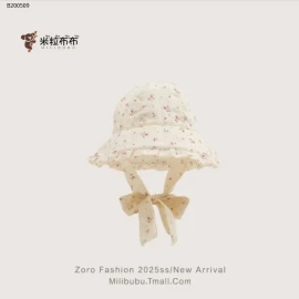 MŨ VÀNH TRÒN HỌA TIẾT XINH XẮN CHO BÉ GÁI  - sỉ  75k