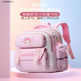 BALÔ HỌC SINH HOẠ TIẾT HOẠT HÌNH KÈM MÓC KHOÁ - Sỉ 183k/c (kèm móc khoá)