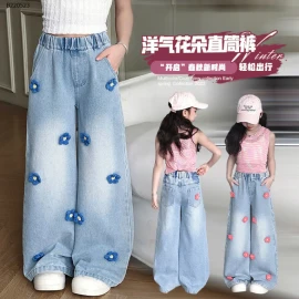 QUẦN JEAN HOA BÉ GÁI-Sỉ 150k