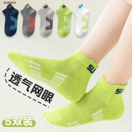  SET 5 ĐÔI TẤT LƯỚI CHO BÉ  -Sỉ 33k/1 set 5 đôi mix màu 