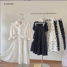 CHÂN VÁY HOA NHÍ DÁNG DÀI NỮ - sỉ 142k