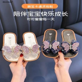 DÉP LÊ CHO BÉ GÁI ĐÍNH KIM TUYẾN HÌNH BƯỚM -sỉ 73k