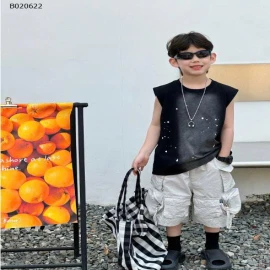 Áo tanktop cho bé TRAI  -sỉ 133k