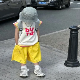 SET BỘ SÁT NÁCH + QUẦN VÀNG PHONG CÁCH BÉ TRAI- sỉ Áo: 120k  Quần: 110k 