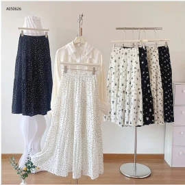 CHÂN VÁY HOA NHÍ DÁNG DÀI NỮ  - sỉ 143k