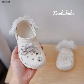 DÉP SỤC CHARM NƠ PHỐI VIỀN REN- sỉ sz 26-30: 187k  sz 31-37: 197k 