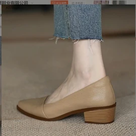 GIÀY CÔNG SỞ MŨI NHỌN GÓT VUÔNG- sỉ 177k