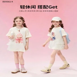 Áo thun cotton tay ngắn họa tiết - sỉ  áo giá 198k  quần  giá  135k