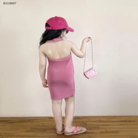  VÁY CỔ YẾM HỞ LƯNG CHO BÉ-Sỉ 119k