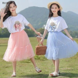 SET VÁY KÈM ÁO BÉ GÁI -sỉ 155k