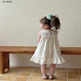 Váy thô họa tiết đáng yêu bé gái-Sỉ 130k