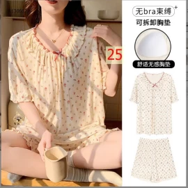 Bộ ngủ váy ngủ mặc nhà cho nữ -154k