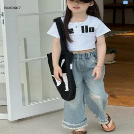 QUẦN JEAN SUÔNG RÁCH BG-Sỉ 168k