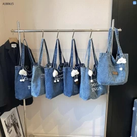  TÚI TOTE DENIM CHO NỮ - Sỉ 120k/c ( kèm móc khoá)