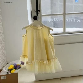 Váy lưới màu vàng cho bé AMBB-Sỉ 170k