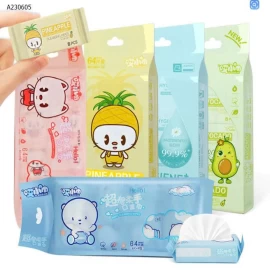 KHĂN GIẤY ƯỚT MINI BỎ TÚI  - Sỉ 75K/1 SET 3 TÚI màu giao ngẫu nhiên