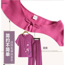 BỘ LANH COTTON HOA CHO BÀ/CHO MẸ - sỉ 107k