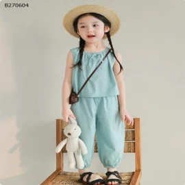 Bộ đồ mặc nhà cho bé gái- sỉ size 80-120 giá 53k/bộ size 130-150 giá 65k/bộ