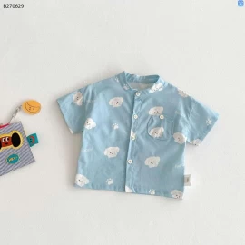 ÁO SƠ MI CỔ TÀU CHO BÉ TRAI -sỉ 111k