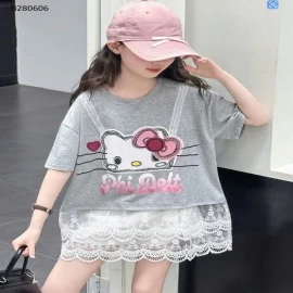 ÁO HELLO KITTY PHỐI REN-Sỉ giá 175K
