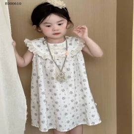 VÁY SÁT NÁCH CỔ BÈO HOA BG-Sỉ giá 165K