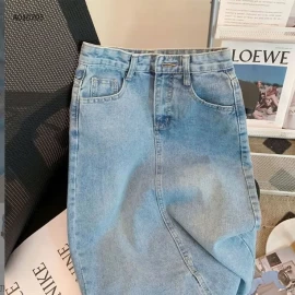 CHÂN VÁY DENIM XẺ TÀ NỮ - sỉ 135k