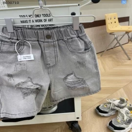 QUẦN SHORT DENIM PHỐI RÁCH BT-Sỉ giá sz 100-150: 173k  sz 160: 188k 