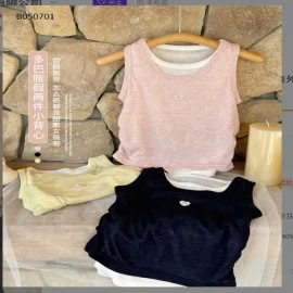 Áo sát nách giả 2 mảnh dễ thương cho bé- sỉ 115k