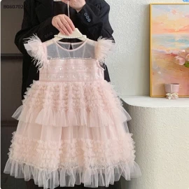 VÁY CÔNG CHÚA PHỐI TUA RUA-Sỉ giá 279K