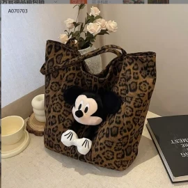 TÚI XÁCH DA BEO CHUỘT MICKEY- sỉ 100k