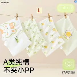 SET 4 QUẦN CHIP ĐÙI BÉ GÁI  - Sỉ i 84k/1 set 4 chiếc