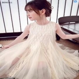 VÁY  SÁT NÁCH PHỐI VOAN BÉ GÁI CUTE  -Sỉ 199K