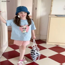 Áo thun trẻ em in hoạt hình nhà AMBB -Sỉ giá Sz 90-150 # 104k Sz 160 # 112k. Sz 170 # 121k