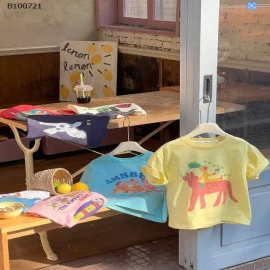 Áo phông cotton in hoạt tiết nhà AMBB  -Sỉ giá Sz 90-150 giá 116k Sz 160 giá 124k. Sz 170 giá  132k