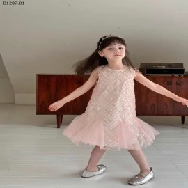 VÁY SÁT NÁCH HỒNG CHO BÉ GÁI HÃNG AMBB-Sỉ giá  sz 90-150: 272k sz 160: 294k sz 170: 315k