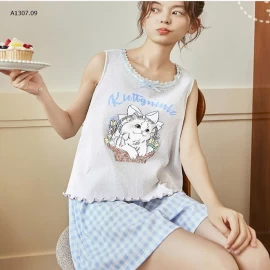 BỘ MẶC NHÀ SÁT NÁCH KÈM ĐỆM NGỰC-sỉ 149k