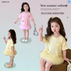 VÁY CỘC TAY GẤU TUA BG-Sỉ giá 144k