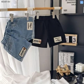 QUẦN SHORT BÉ TRAI-Sỉ giá đen: 105k  xanh: 118k 