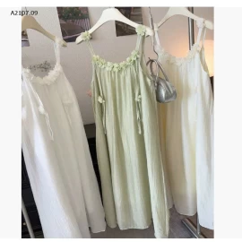 VÁY SUÔNG 2 DÂY ĐÍNH HOA ANNA - sỉ 174k