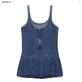 VÁY 2 DÂY DENIM KASLEAD NỮ- sỉ 255k