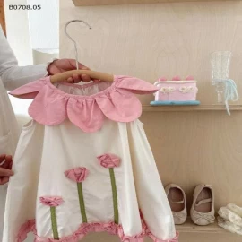 VÁY 3 BÔNG HOA CỔ SEN BG  - sỉ 184k