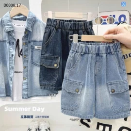 QUẦN SHORT JEAN BÉ TRAI KACADY-Sỉ giá 124k