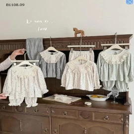 Bộ đồ ngủ thu đông cho bé gái - Giá sỉ 185k