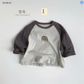 ÁO THUN PHỐI MÀU TAY HÀN QUỐC -Giá sỉ 124K