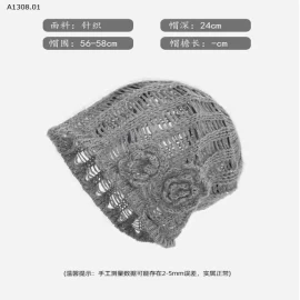 MŨ LEN HOA ĐAN RỖNG CHO NỮ-Sỉ 89k 