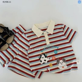 SET BỘ POLO KẺ CỘC TAY BT-Sỉ giá 178K