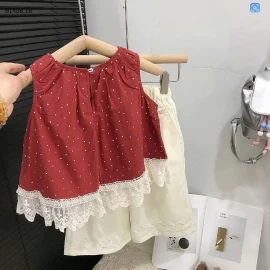 SÉT ÁO ĐỎ BI MIX QUẦN SUÔNG BG- sỉ 206k