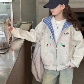 ÁO KHOÁC NỈ THÊU CÚN BG- sỉ 177k